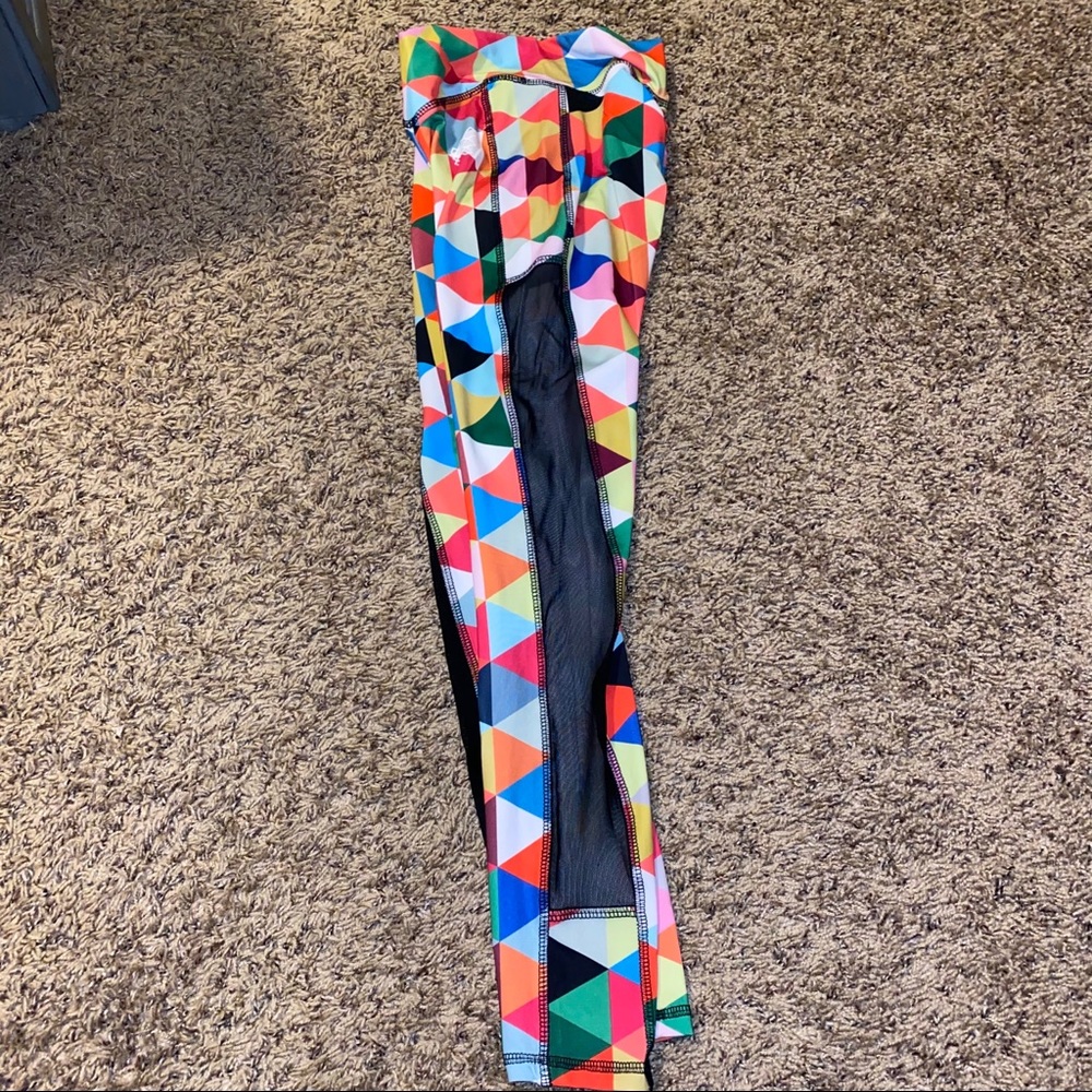 Jed North Colorful Geometric Print Leggings Ruched Butt Women’s Size XS - Picture 7 of 9